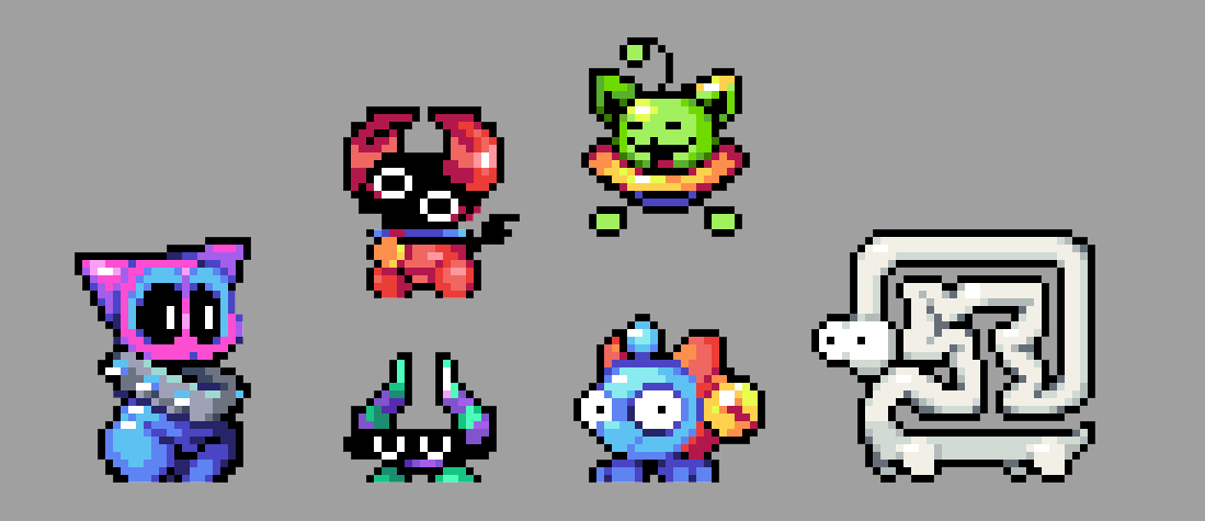 <b>Platformer Sprites</b><br>These are mostly reskins of Mario enemies, for a theoretical SMBX project.